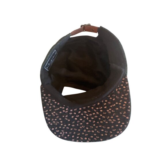 Skyed Black Wool Blend Adjustable Strapback Hat - Picture 5 of 7